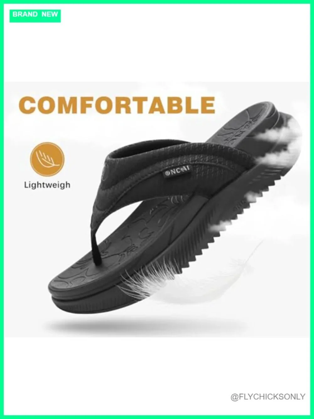 Women's Orthotic Cushion Flip Flops with Arch Support Platform Sandals